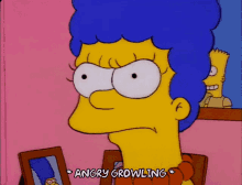angry growling marge simpson the