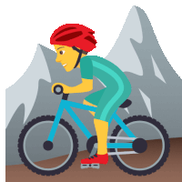 Biking Activity Sticker - Biking Activity Joypixels Stickers