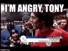 Angry Tony Shels GIF - Angry Tony Shels League Of Ireland GIFs