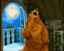 Bear Dances With The Moon GIF - Moon Dancing GIFs