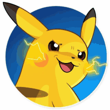 pikachu smile pokemon lightning power