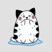 Matcha Cat GIF - Matcha Cat Sweating GIFs