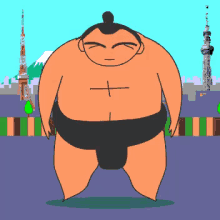 いいえ　違う　ちがう　相撲　東京　日本 GIF - No Sumo Wrestler Nope GIFs