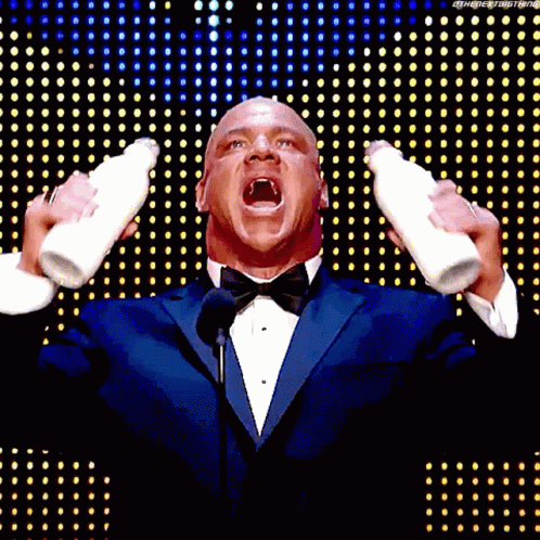 The perfect Kurt Angle Milk Drink Animated GIF for your conversation. 
