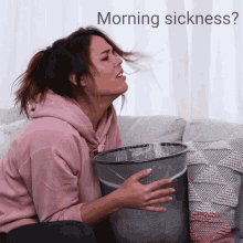 Morning Sickness Vomitting GIF - Morning Sickness Vomitting Pregnancy Hacks GIFs