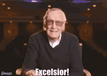 Excelsior Stan Lee GIF - Excelsior Stan Lee Cheering GIFs