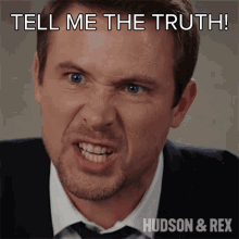 Tell Me Truth Charlie Hudson GIF - Tell Me Truth Charlie Hudson Hudson And Rex GIFs