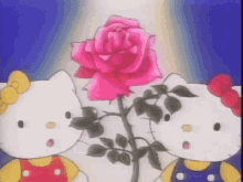 Hello Kitty Rose GIF - Hello Kitty Rose Pink Rose GIFs