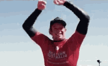 hands up celebrate hell yeah did it john john florence hands up celebrate hell yeah did it john john florence