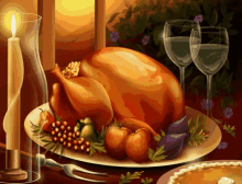 Turkey Happy Thanks Giving GIF - Turkey Happy Thanks Giving Thanks Giving GIFs