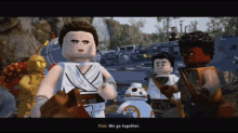 Lego Star Wars Finn GIF - Lego Star Wars Finn We Go Together GIFs