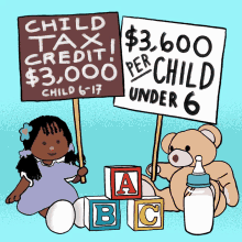 Child Tax Credit 3000 GIF - Child Tax Credit 3000 3600per Child Under6 GIFs