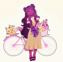 anime girl on bike