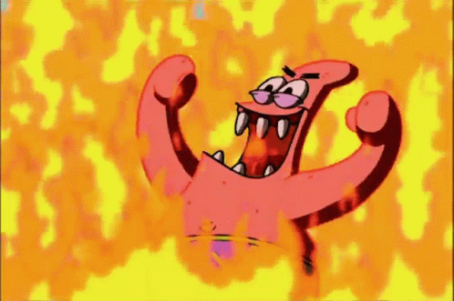 Patrick Star Evil Laugh GIF – Patrick Star Evil Laugh Fire GIFs