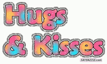 Hugs And Kisses Greetings GIF - Hugs And Kisses Greetings Glittering Greetings GIFs