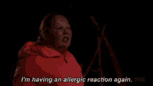 allergic sick