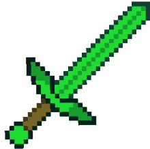 emerald sword sword pixel art pixelized weapon