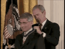George Bush Medal GIF - George Bush Medal Hand Shake GIFs