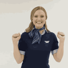 Happy Dance Missionacc GIF - Happy Dance Missionacc Flight Attendant GIFs