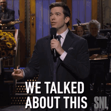 We Talked About This John Mulaney GIF - We Talked About This John Mulaney Saturday Night Live GIFs