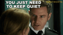 You Just Need To Keep Quiet Jake Stewart GIF - You Just Need To Keep Quiet Jake Stewart Wentworth GIFs