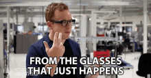 From The Glasses That Just Happens Wearing Glasses GIF - From The Glasses That Just Happens Just Happens Wearing Glasses GIFs