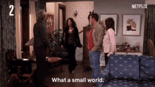 what a small world and yet i never run into beyonce matthew perry chandler bing monica geller