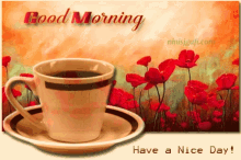 Good Morning Poppies GIF - Good Morning Poppies Coffee GIFs