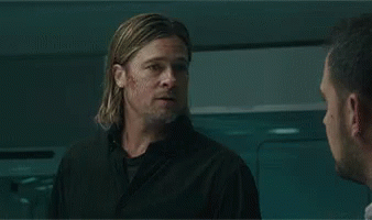 World War Z Brad Pitt Gif World War Z Brad Pitt Shes Actually Pretty Hot Discover Share Gifs
