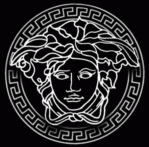 masker opslag reservering Versace Medusa GIF - Versace Medusa Logo - Discover & Share GIFs