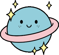 Planet Space Sticker - Planet Space Cute Stickers