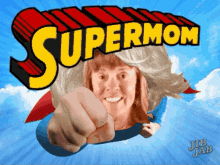 Super Mom Fly GIF - Super Mom Fly Superman GIFs