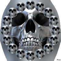 Skull Spinning Sticker - Skull Spinning Skull Spin Stickers