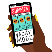 Summer Mode Vacay Mode Sticker - Summer Mode Vacay Mode Vacation Mode Stickers