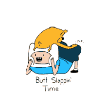 Butt Slap Adventure Time GIF - Butt Slap Adventure Time Finn And Jake GIFs