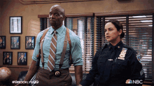 Hit On The Stomach Amy Santiago GIF - Hit On The Stomach Amy Santiago Terry Jeffords GIFs