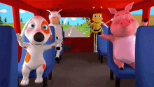 Happy Animals Bus Ride GIF - Happy Animals Bus Ride Dancing GIFs