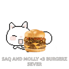 saq molly burger cat kitty
