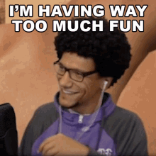 Im Having Way Too Much Fun With This Right Now Afro GIF - Im Having Way Too Much Fun With This Right Now Afro Attackoftheafro GIFs