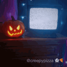 Tv Creepypizza GIF - Tv Creepypizza Jack O Lantern GIFs