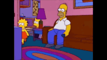 Homer Sofa GIF - Homer Sofa Fall GIFs