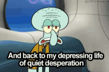 Depressed Spongebob GIF - Depressed Spongebob Squidward GIFs