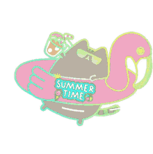 Summer Time GIF - Summer Time Pusheen GIFs