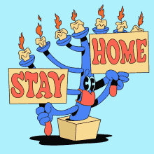 Stay Home Stay Safe Holidays GIF - Stay Home Stay Safe Stay Home Stay Safe GIFs