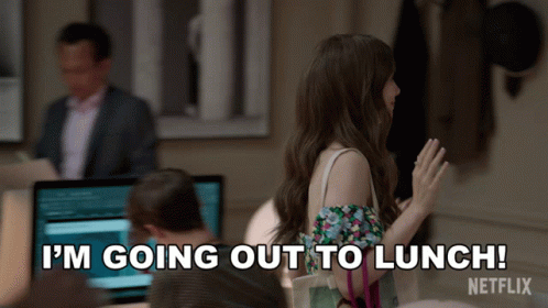 Im Going Out To Lunch Lily Collins GIF - Im Going Out To Lunch Lily Collins Emily Cooper - Discover &amp; Share GIFs
