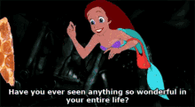 Pizza Is Life GIF - Anything Little Mermaid Pizza GIFs