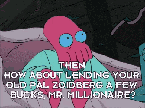 Dr Zoidberg Futurama GIF - Dr Zoidberg Futurama Mr Millionaire GIFs