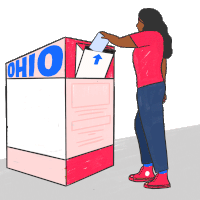 Ohio Needs Ballot Drop Boxes Voting Sticker - Ohio Needs Ballot Drop Boxes Voting Voting Rights Stickers