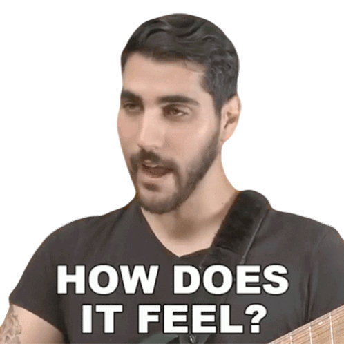How Does It Feel Rudy Ayoub Sticker - How Does It Feel Rudy Ayoub Does It Feel Good Stickers