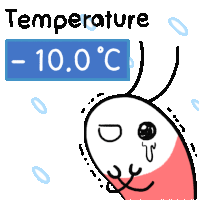 Temperature Cold Weather Sticker - Temperature Cold Weather Freezing Stickers